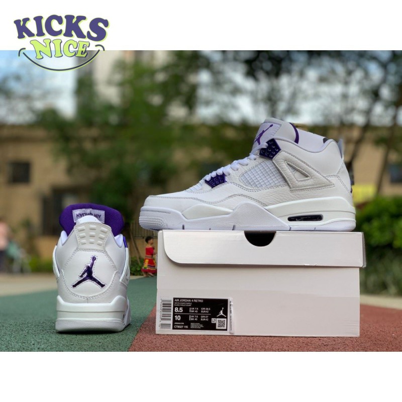 Air Jordan 4 Retro 'Purple Metallic' Size 36-47.5 Air Jordan 4 Retro 'Purple Metallic' Size 36-47.5