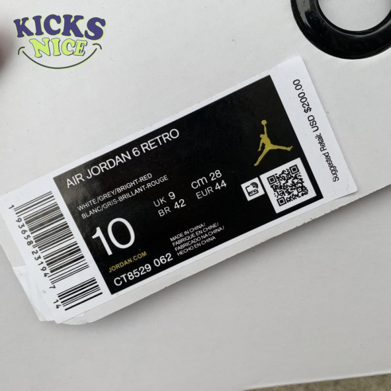 Air Jordan 6 Retro 'Hare' Size 36-47.5 Air Jordan 6 Retro 'Hare' Size 36-47.5