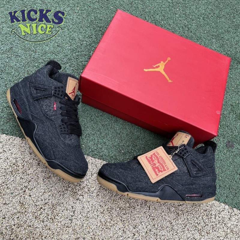 Jordan 4 Retro Levi's Black Size 40-46 Jordan 4 Retro Levi's Black Size 40-46