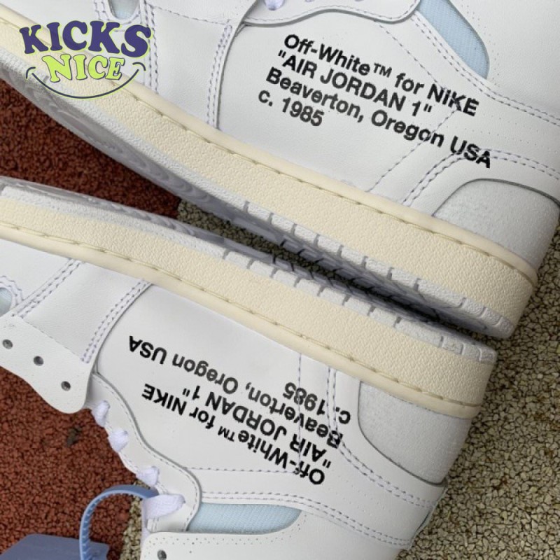Off-White x Air Jordan 1 Retro High OG BG 'White' 2018 Size 36-47.5 Off-White x Air Jordan 1 Retro High OG BG 'White' 2018 Size 36-47.5