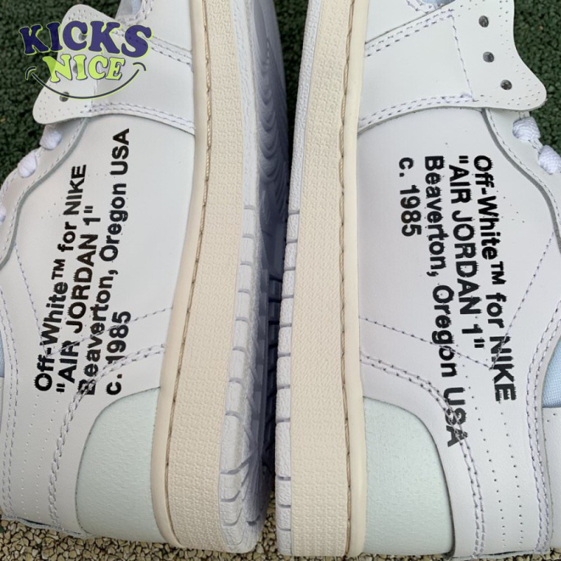 Off-White x Air Jordan 1 Retro High OG BG 'White' 2018 Size 36-47.5 Off-White x Air Jordan 1 Retro High OG BG 'White' 2018 Size 36-47.5