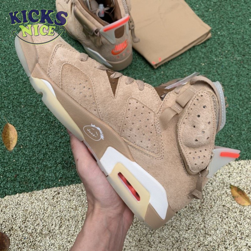 Travis Scott x Air Jordan 6 Retro 'British Khaki' Size 40-47.5 Travis Scott x Air Jordan 6 Retro 'British Khaki' Size 40-47.5