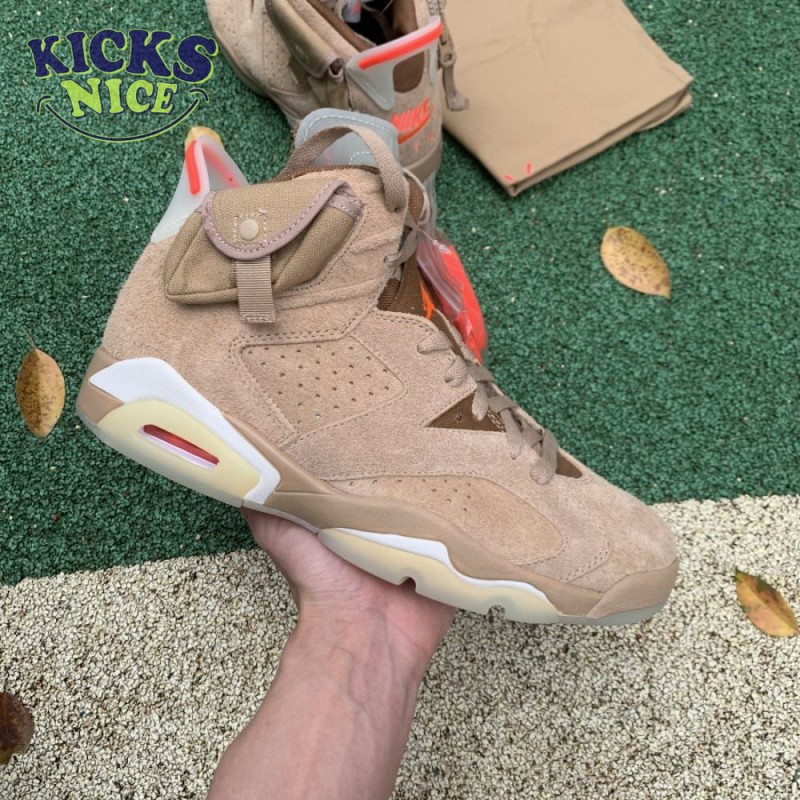 Travis Scott x Air Jordan 6 Retro 'British Khaki' Size 40-47.5 Travis Scott x Air Jordan 6 Retro 'British Khaki' Size 40-47.5