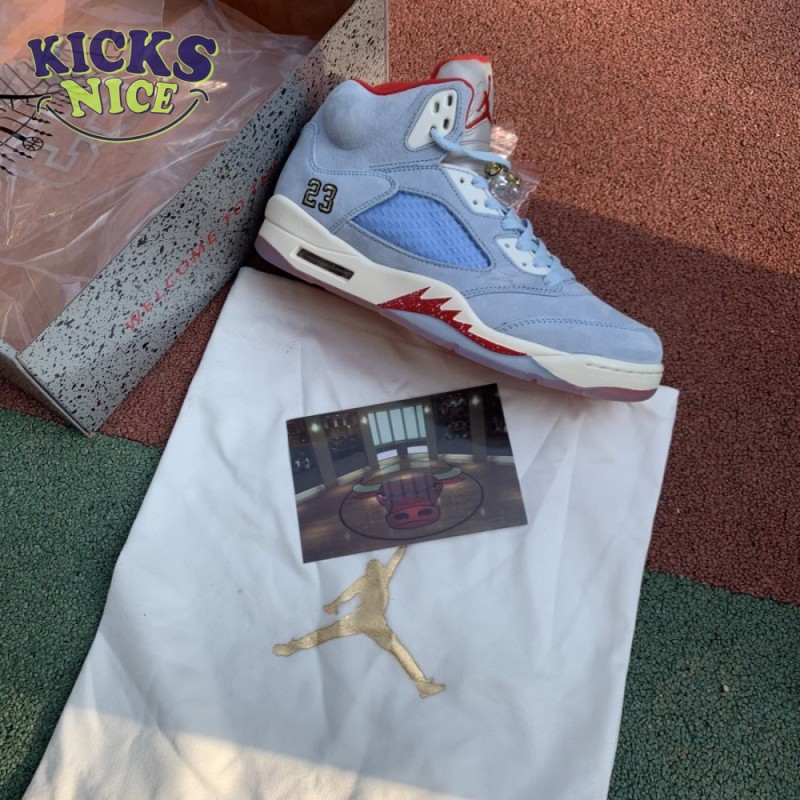 Trophy Room x Air Jordan 5 Retro 'Ice Blue' Size 40-47.5 Trophy Room x Air Jordan 5 Retro 'Ice Blue' Size 40-47.5