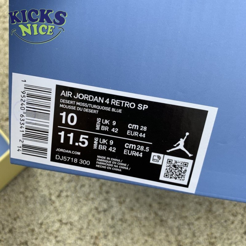 Union LA x Air Jordan 4 Retro 'Desert Moss' Size 40-47.5 Union LA x Air Jordan 4 Retro 'Desert Moss' Size 40-47.5