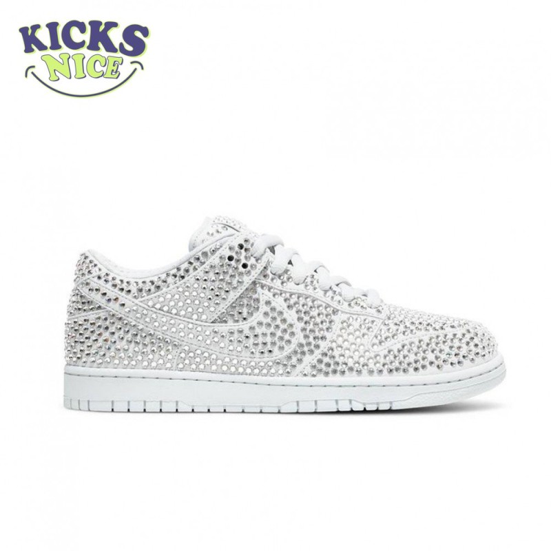 Cactus Plant Flea Market x Swarovski x Dunk Low 'Pure Platinum' Size 36-47.5 Cactus Plant Flea Market x Swarovski x Dunk Low 'Pure Platinum' Size 36-47.5