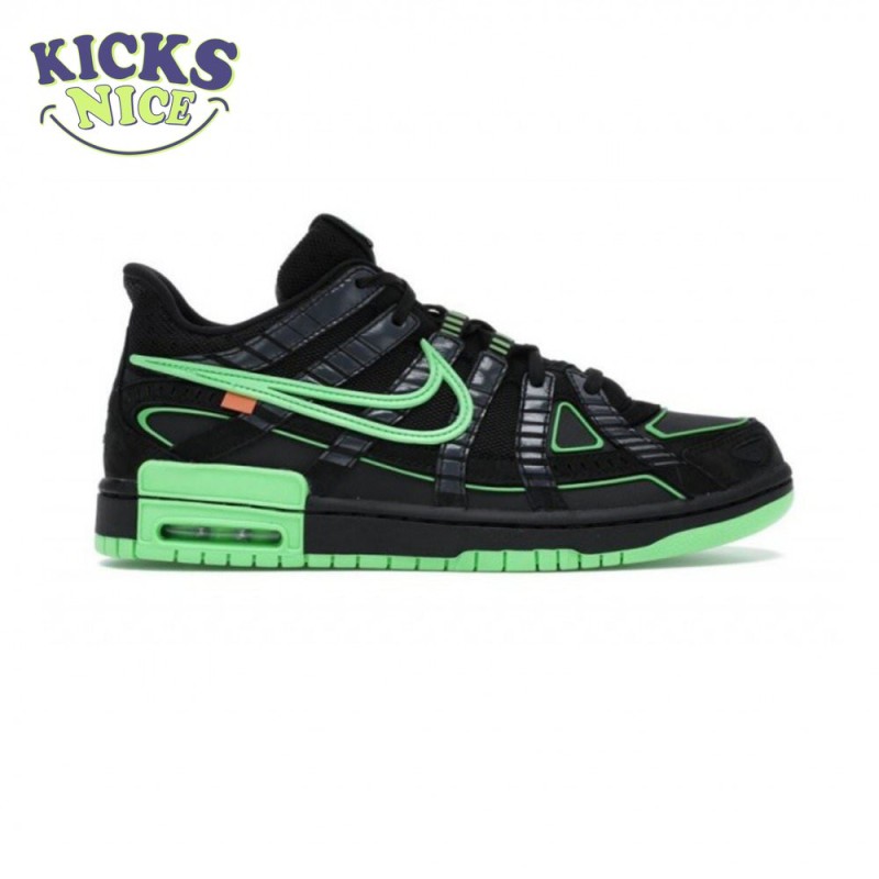 Off-White x Air Rubber Dunk 'Green Strike' Size 40-47.5 Off-White x Air Rubber Dunk 'Green Strike' Size 40-47.5