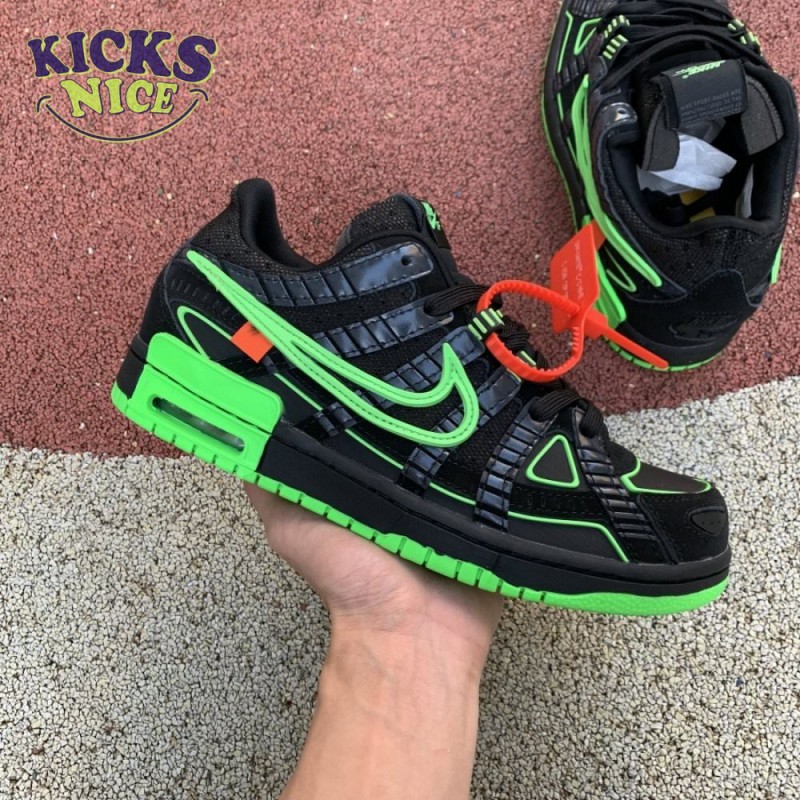Off-White x Air Rubber Dunk 'Green Strike' Size 40-47.5 Off-White x Air Rubber Dunk 'Green Strike' Size 40-47.5