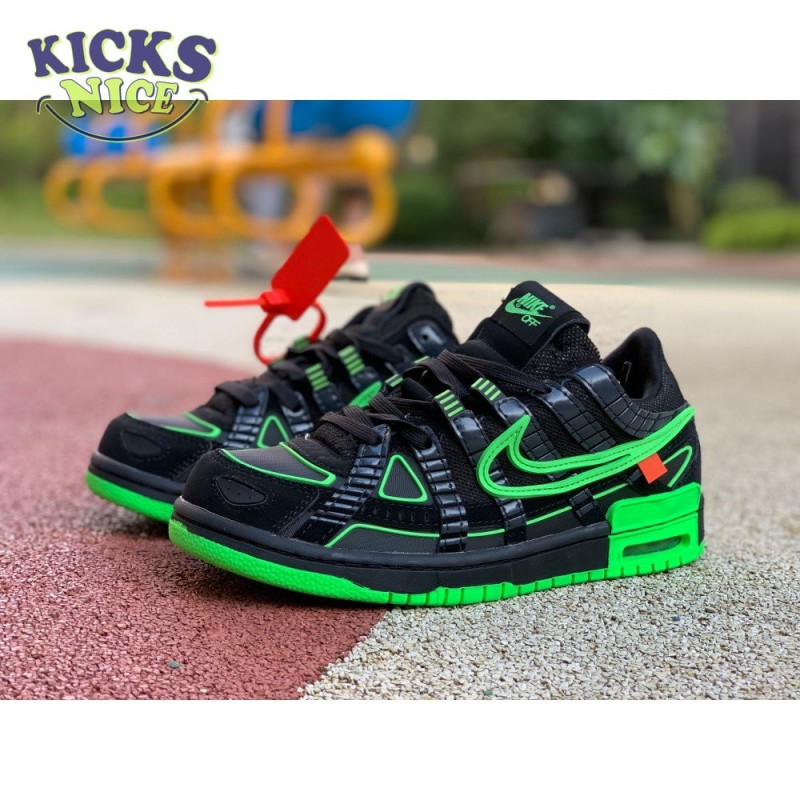 Off-White x Air Rubber Dunk 'Green Strike' Size 40-47.5 Off-White x Air Rubber Dunk 'Green Strike' Size 40-47.5