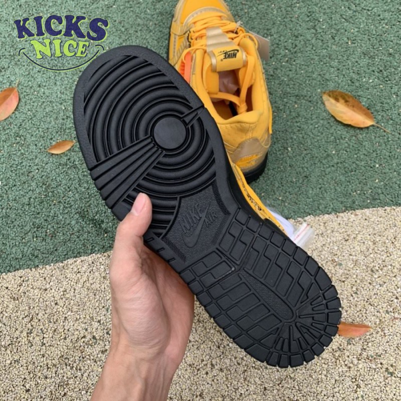 Off-White x Air Rubber Dunk 'University Gold' Size 40-47.5 Off-White x Air Rubber Dunk 'University Gold' Size 40-47.5