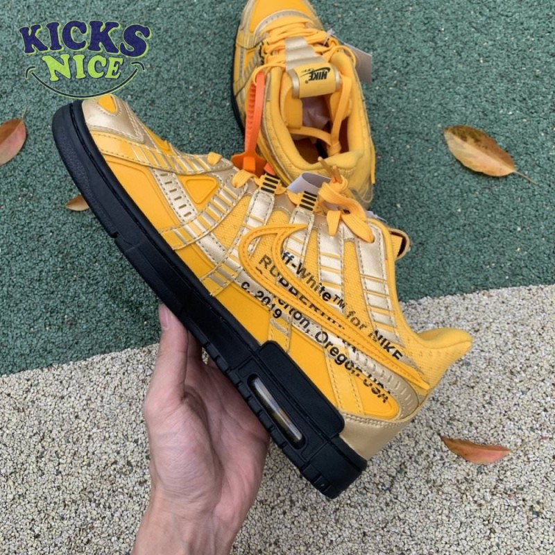 Off-White x Air Rubber Dunk 'University Gold' Size 40-47.5 Off-White x Air Rubber Dunk 'University Gold' Size 40-47.5