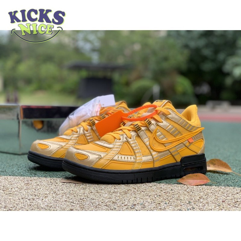 Off-White x Air Rubber Dunk 'University Gold' Size 40-47.5 Off-White x Air Rubber Dunk 'University Gold' Size 40-47.5