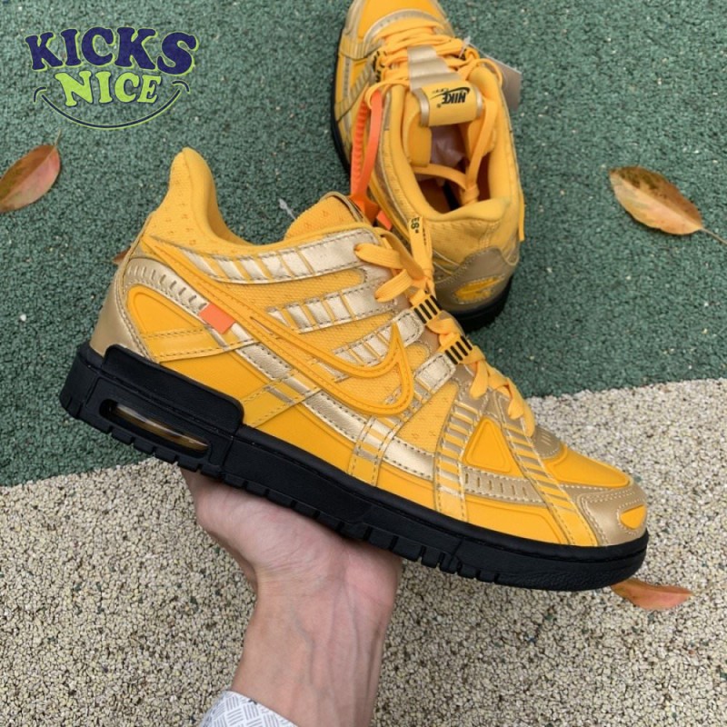 Off-White x Air Rubber Dunk 'University Gold' Size 40-47.5 Off-White x Air Rubber Dunk 'University Gold' Size 40-47.5