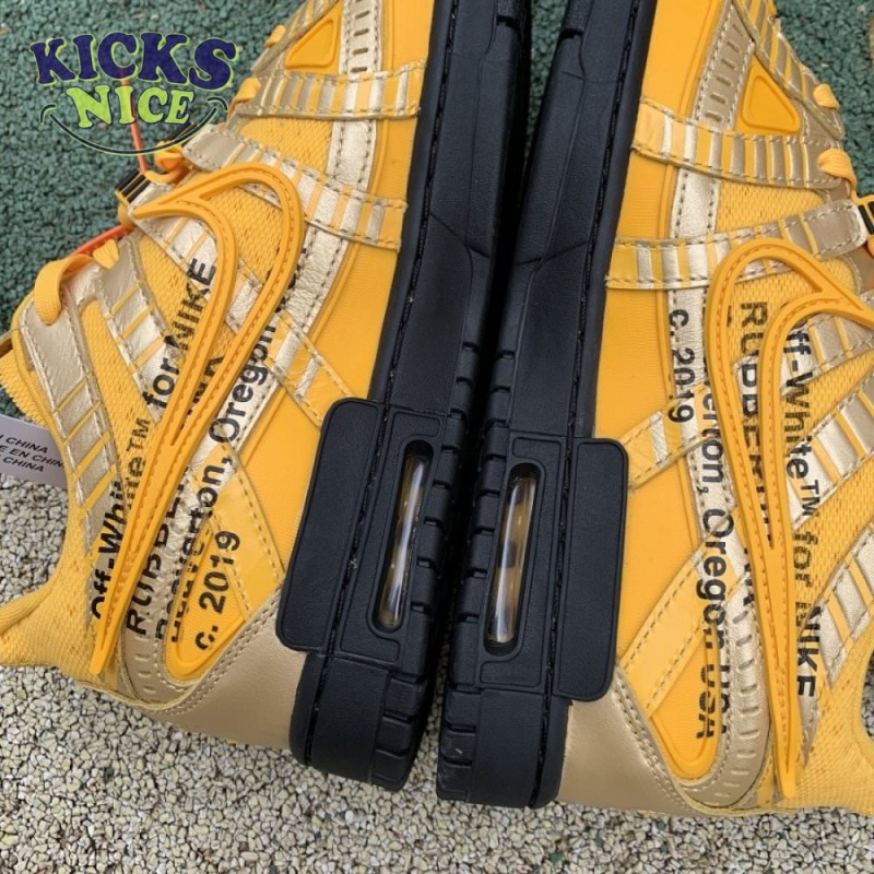Off-White x Air Rubber Dunk 'University Gold' Size 40-47.5 Off-White x Air Rubber Dunk 'University Gold' Size 40-47.5