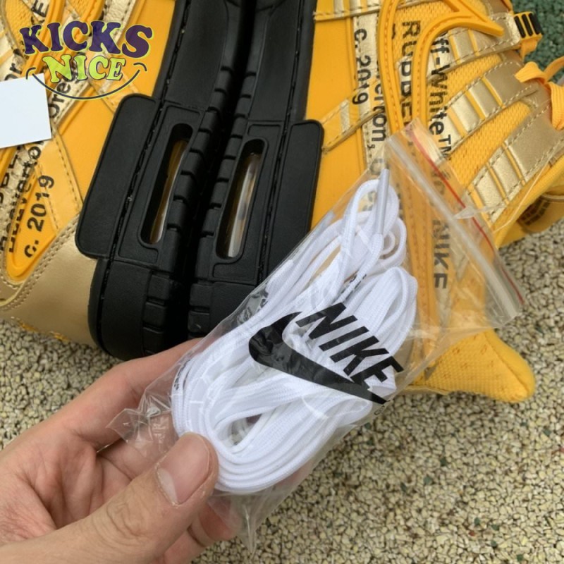 Off-White x Air Rubber Dunk 'University Gold' Size 40-47.5 Off-White x Air Rubber Dunk 'University Gold' Size 40-47.5