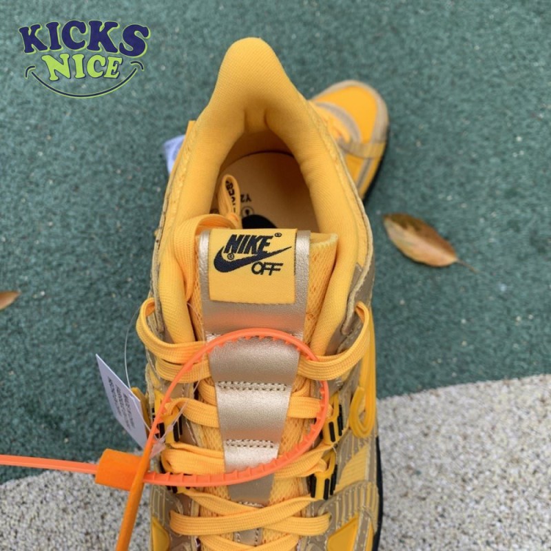Off-White x Air Rubber Dunk 'University Gold' Size 40-47.5 Off-White x Air Rubber Dunk 'University Gold' Size 40-47.5