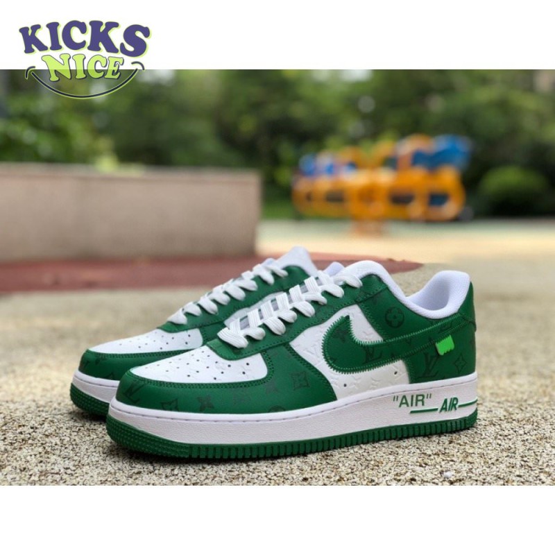 Nike Air Force 1 Low By Virgil Abloh White Green Nike Air Force 1 Low By Virgil Abloh White Green
