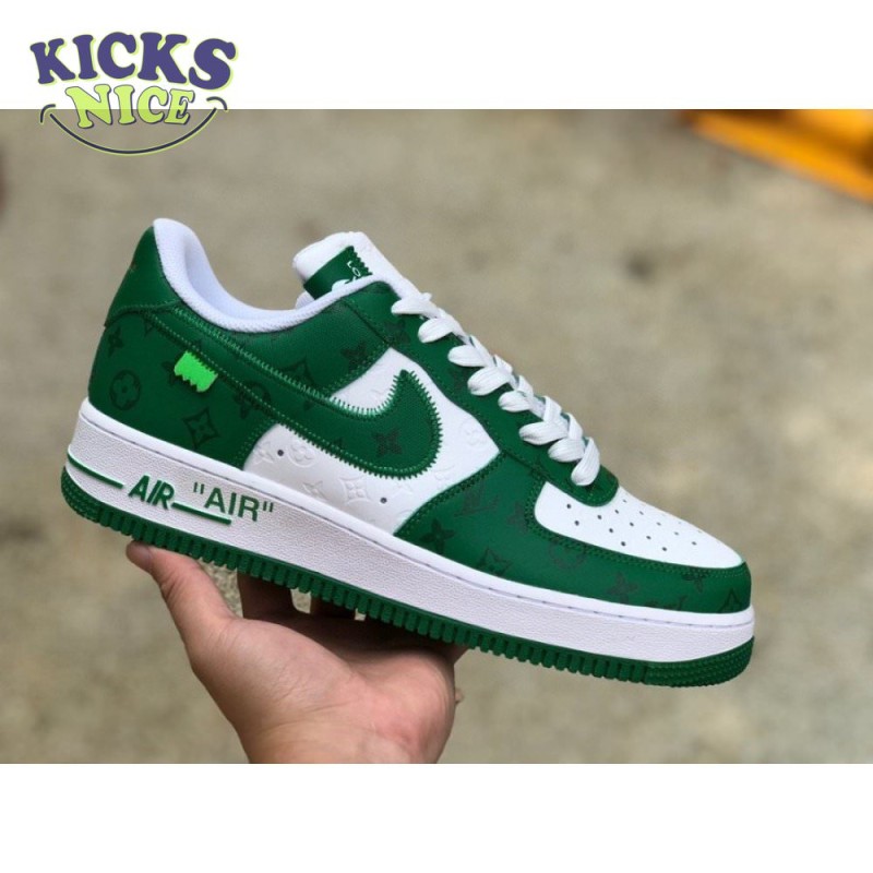 Nike Air Force 1 Low By Virgil Abloh White Green Nike Air Force 1 Low By Virgil Abloh White Green