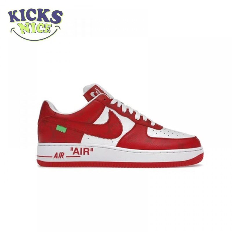 Nike Air Force 1 Low By Virgil Abloh White Red Nike Air Force 1 Low By Virgil Abloh White Red