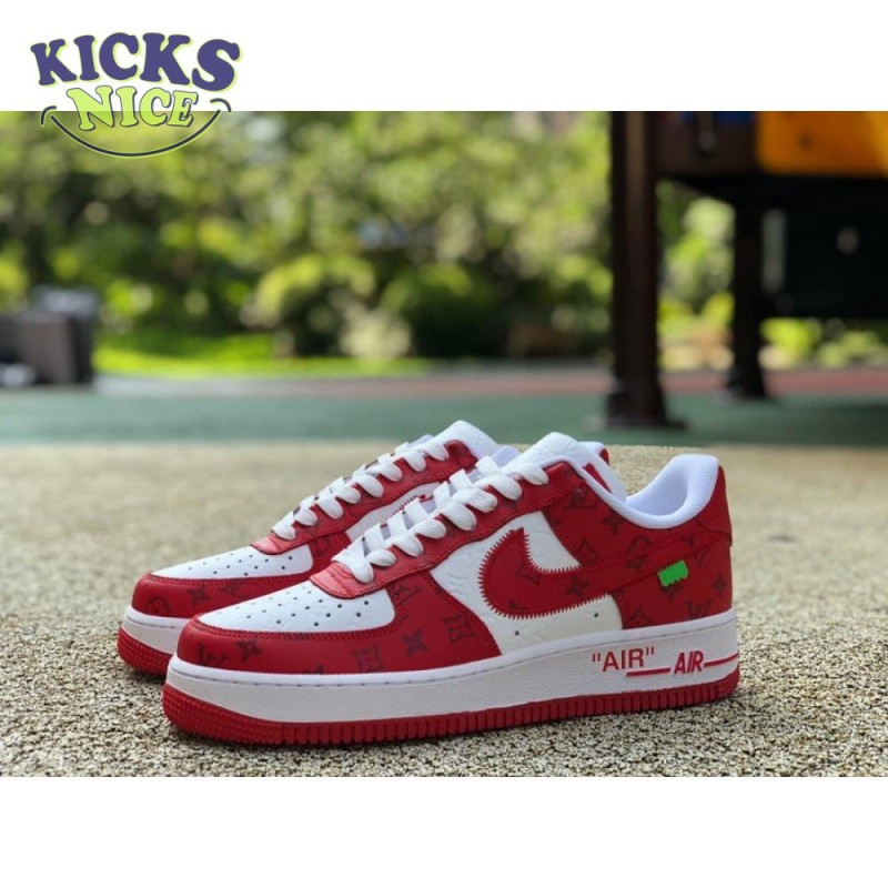 Nike Air Force 1 Low By Virgil Abloh White Red Nike Air Force 1 Low By Virgil Abloh White Red