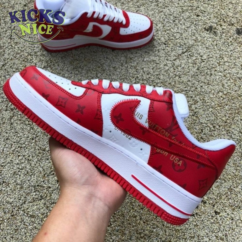 Nike Air Force 1 Low By Virgil Abloh White Red Nike Air Force 1 Low By Virgil Abloh White Red