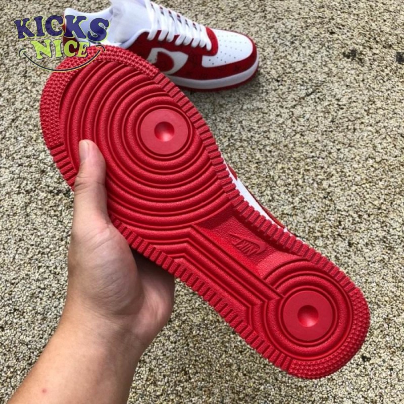 Nike Air Force 1 Low By Virgil Abloh White Red Nike Air Force 1 Low By Virgil Abloh White Red