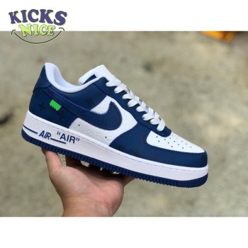 Nike Air Force 1 Low By Virgil Abloh White Royal Nike Air Force 1 Low By Virgil Abloh White Royal