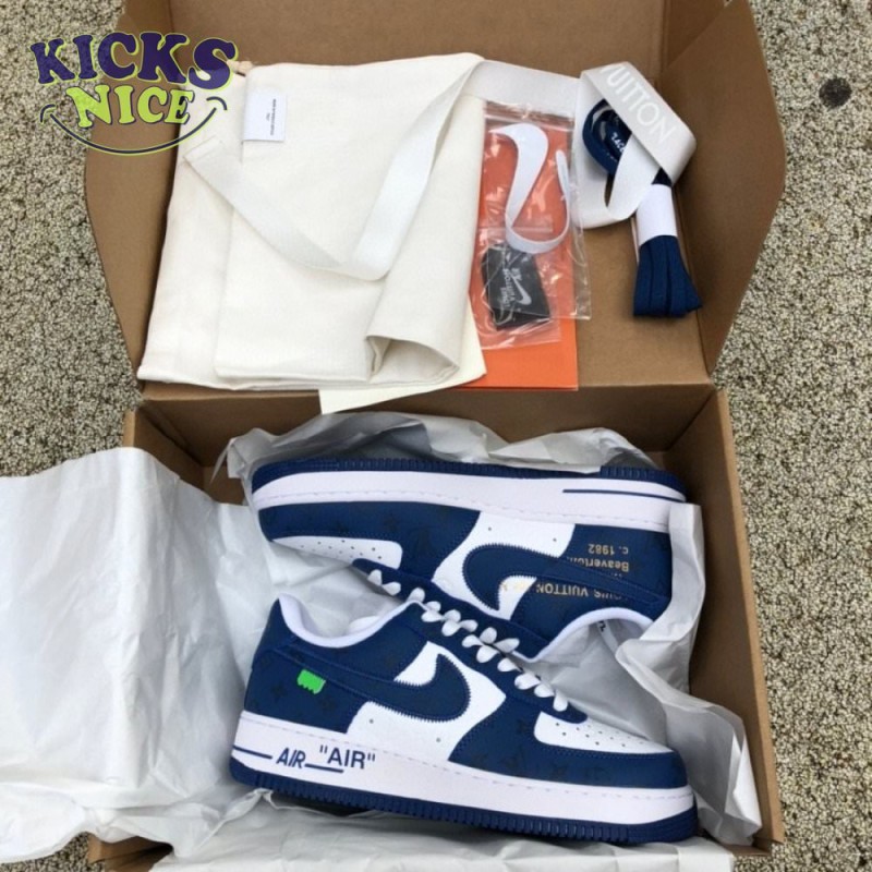 Nike Air Force 1 Low By Virgil Abloh White Royal Nike Air Force 1 Low By Virgil Abloh White Royal