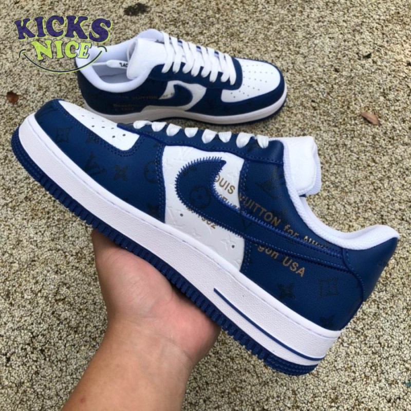 Nike Air Force 1 Low By Virgil Abloh White Royal Nike Air Force 1 Low By Virgil Abloh White Royal