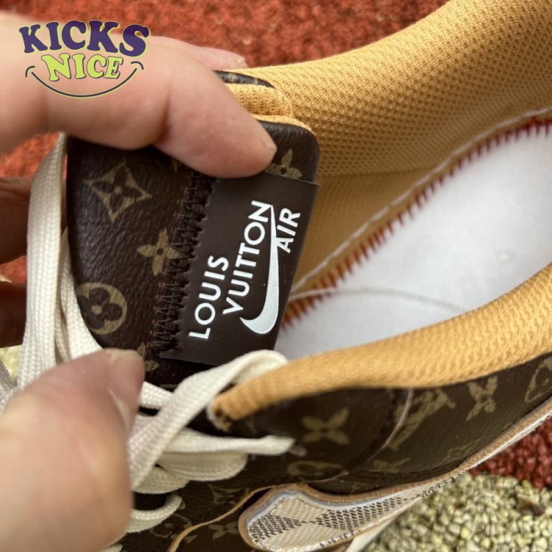 Nike Air Force 1 Low Monogram Brown Damier Azur Nike Air Force 1 Low Monogram Brown Damier Azur