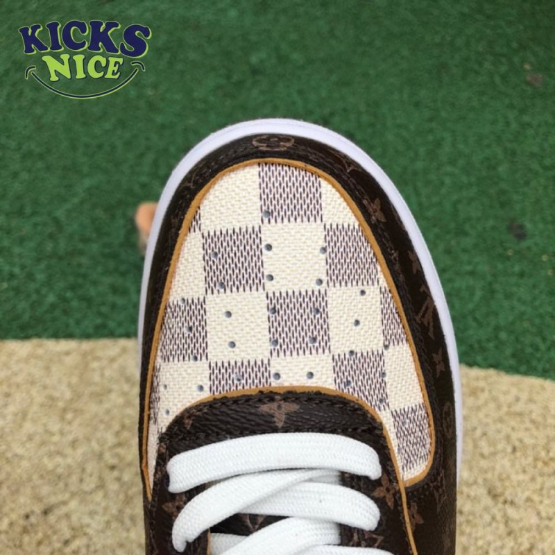 Nike Air Force 1 Low Monogram Brown Damier Azur Nike Air Force 1 Low Monogram Brown Damier Azur