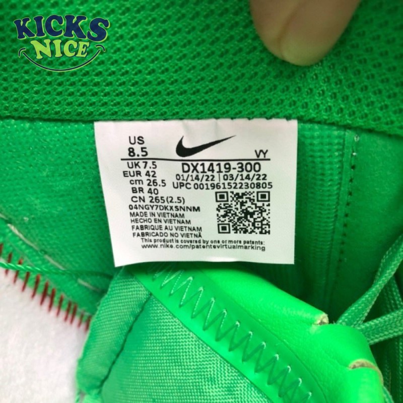 Nike Air Force 1 Low Off-White Light Green Spark Size 36-47.5 Nike Air Force 1 Low Off-White Light Green Spark Size 36-47.5