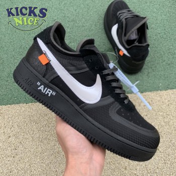Off-White x Air Force 1 Low 'Black' Size 40-47.5 Off-White x Air Force 1 Low 'Black' Size 40-47.5