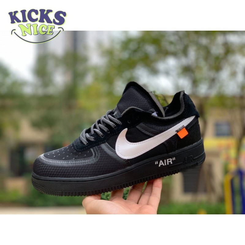 Off-White x Air Force 1 Low 'Black' Size 40-47.5 Off-White x Air Force 1 Low 'Black' Size 40-47.5