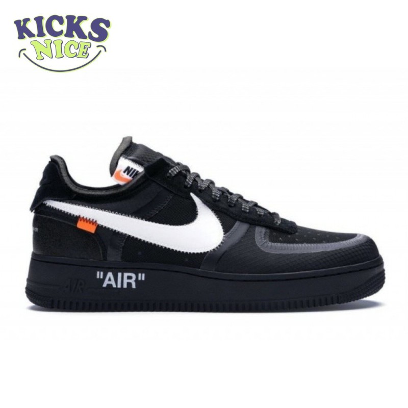Off-White x Air Force 1 Low 'Black' Size 40-47.5 Off-White x Air Force 1 Low 'Black' Size 40-47.5