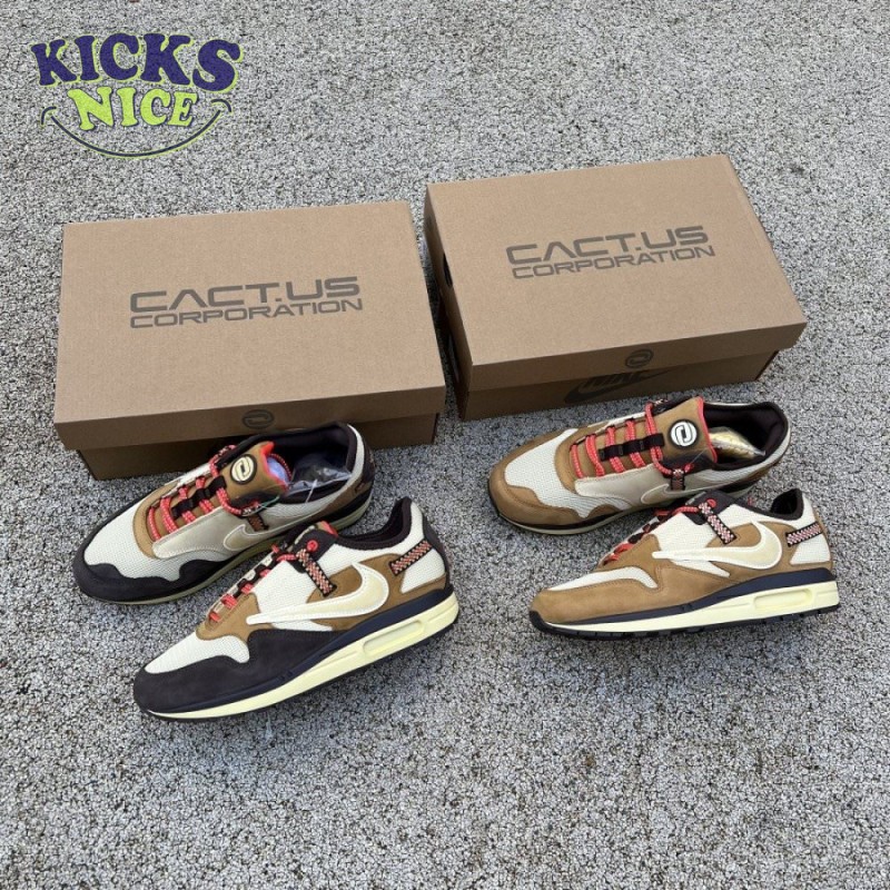 Nike Air Max 1 Travis Scott Cactus Jack Baroque Brown Size 36-47.5 Nike Air Max 1 Travis Scott Cactus Jack Baroque Brown Size 36-47.5