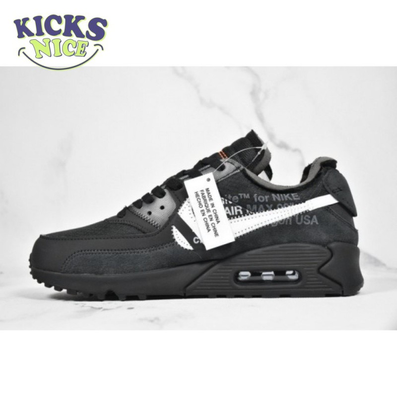 Off-White x Air Max 90 'Black' Size 36-46 Off-White x Air Max 90 'Black' Size 36-46