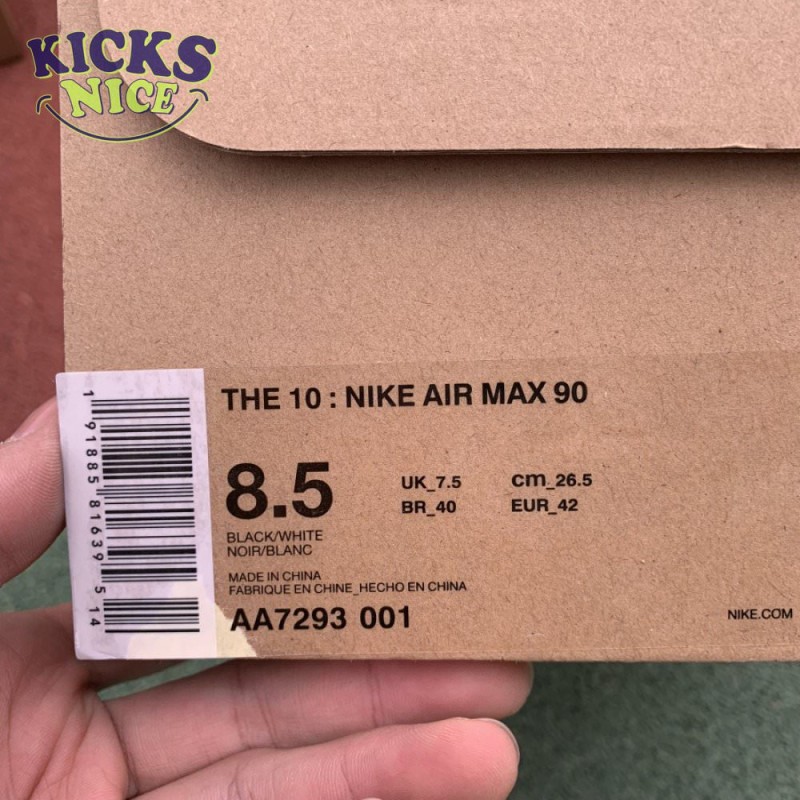 Off-White x Air Max 90 'Black' Size 36-46 Off-White x Air Max 90 'Black' Size 36-46