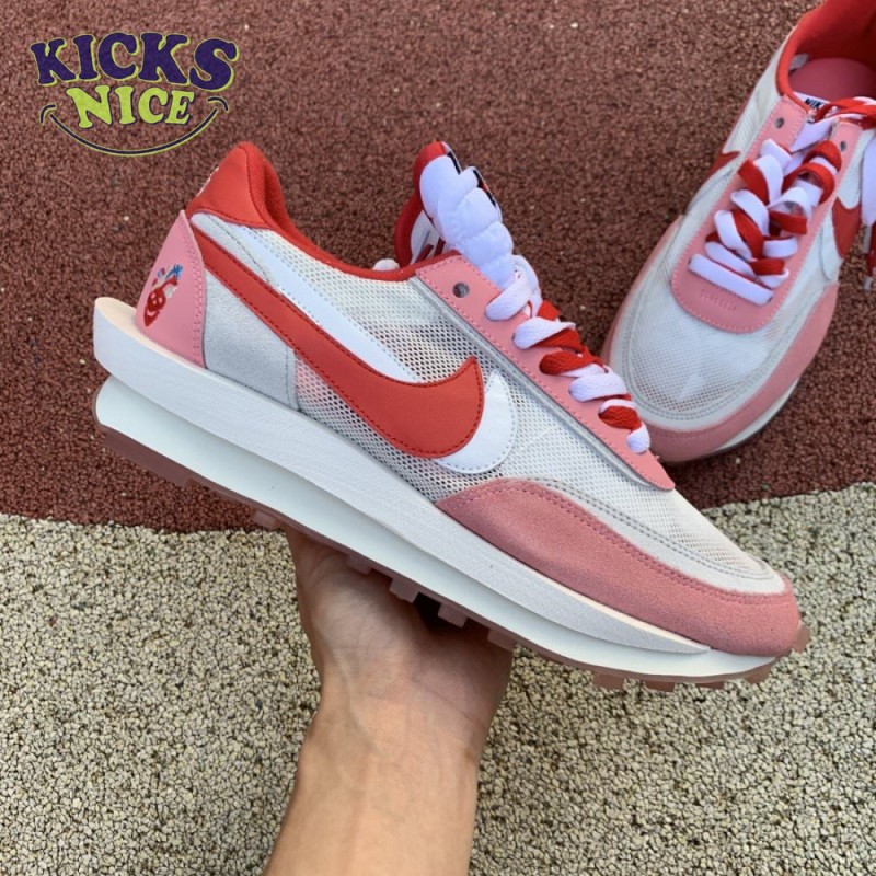 2019 Sacai x Nike LVD Waffle Daybreak Swoosh Pink Gery White Red BV0073 500 Size 36-46 2019 Sacai x Nike LVD Waffle Daybreak Swoosh Pink Gery White Red BV0073 500 Size 36-46