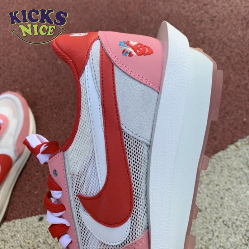 2019 Sacai x Nike LVD Waffle Daybreak Swoosh Pink Gery White Red BV0073 500 Size 36-46 2019 Sacai x Nike LVD Waffle Daybreak Swoosh Pink Gery White Red BV0073 500 Size 36-46