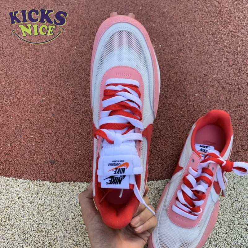 2019 Sacai x Nike LVD Waffle Daybreak Swoosh Pink Gery White Red BV0073 500 Size 36-46 2019 Sacai x Nike LVD Waffle Daybreak Swoosh Pink Gery White Red BV0073 500 Size 36-46