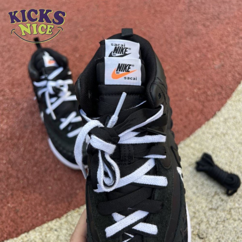 Nike Vaporwaffle sacai Jean Paul Gaultier Black White Size 36-45 Nike Vaporwaffle sacai Jean Paul Gaultier Black White Size 36-45