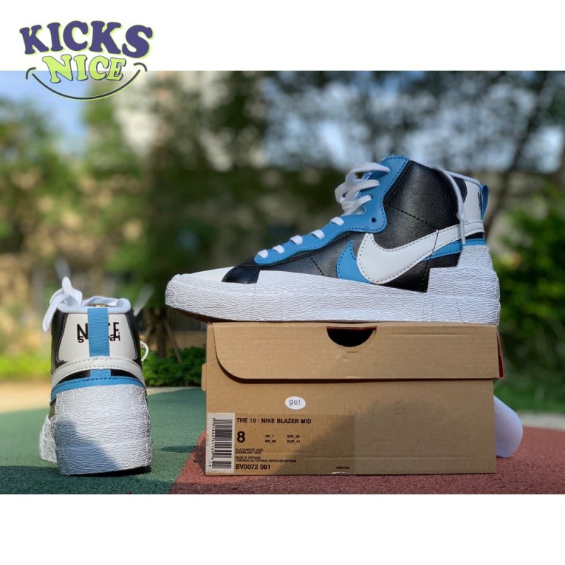 Sacai x Blazer Mid 'Black Blue' Size 36-46 Sacai x Blazer Mid 'Black Blue' Size 36-46
