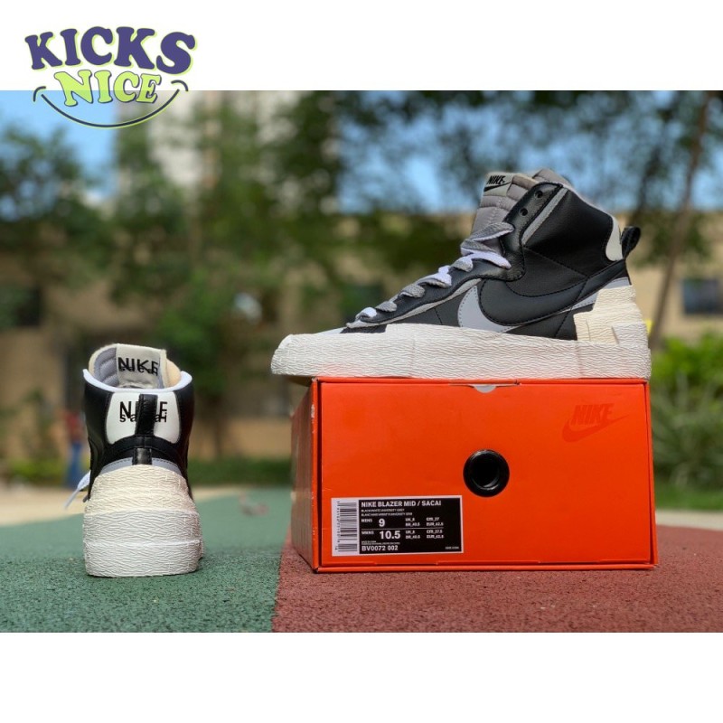 Sacai x Blazer Mid 'Black Grey' Size 36-46 Sacai x Blazer Mid 'Black Grey' Size 36-46