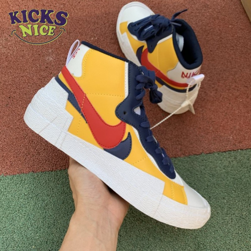 Sacai x Blazer Mid 'Maize Navy' Size 40-45 Sacai x Blazer Mid 'Maize Navy' Size 40-45