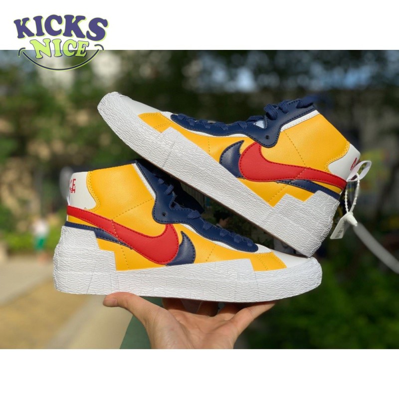 Sacai x Blazer Mid 'Maize Navy' Size 40-45 Sacai x Blazer Mid 'Maize Navy' Size 40-45