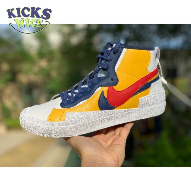 Sacai x Blazer Mid 'Maize Navy' Size 40-45 Sacai x Blazer Mid 'Maize Navy' Size 40-45