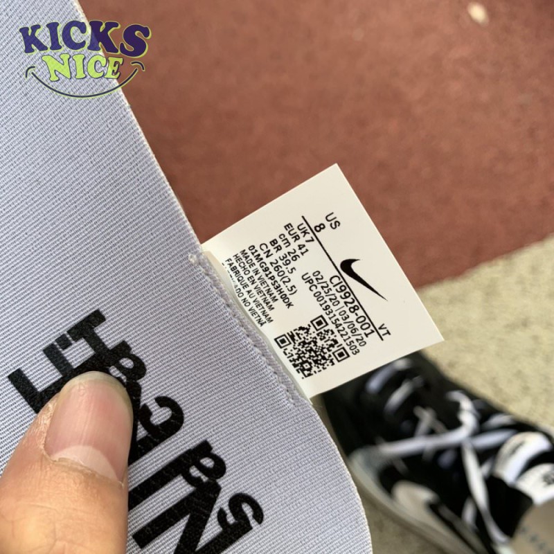 Sacai x VaporWaffle 'Black White' Size 36-47.5 Sacai x VaporWaffle 'Black White' Size 36-47.5