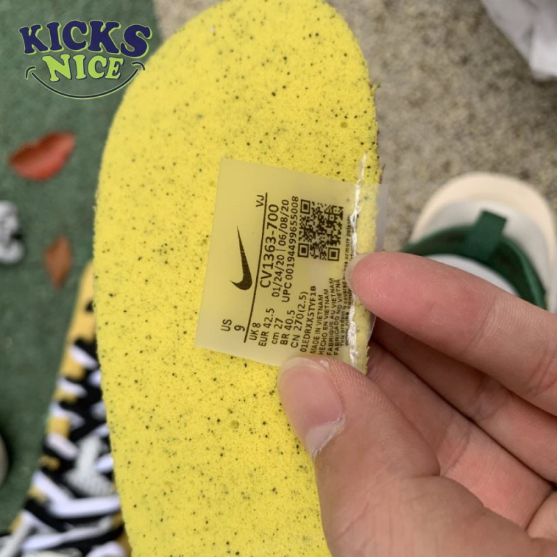 Sacai x VaporWaffle 'Tour Yellow' Size 40-47.5 Sacai x VaporWaffle 'Tour Yellow' Size 40-47.5