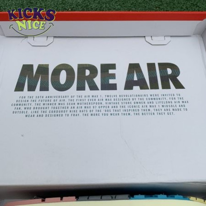 Nike Air Max 1/97 Sean Wotherspoon (All Accessories and Dustbag) Size 36-47.5 Nike Air Max 1/97 Sean Wotherspoon (All Accessories and Dustbag) Size 36-47.5